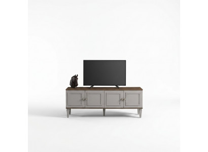 Kichenwohnzëmmer TV Ständer Couchdësch Holz Gro RTV Lowboard Set