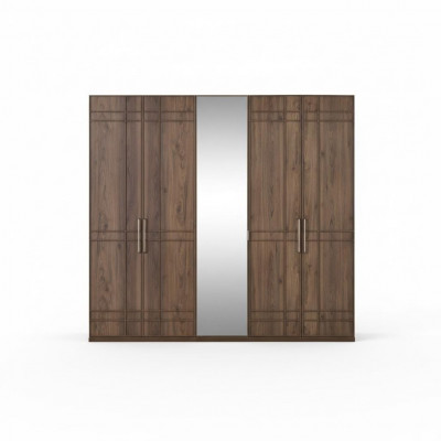 Schaf Kleederschaf Schlofzëmmermaart Braun Holz Spigel 5 Dieren