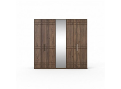 Schaf Kleederschaf Schlofzëmmermaart Braun Holz Spigel 5 Dieren