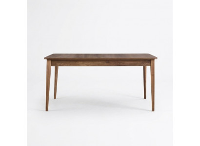 Iesszëmmerdësch Iessdësch Dësch Holz Braun Auszichbar 160 cm Iesszëmmer