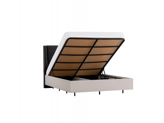 Komplett-Schlofzëmmer-Miwwelen Duebelbett Holz 3-Deeler Design Wäiss Bett Set