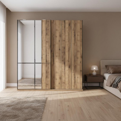 Design Kleederschief Kleederschaf Schief Braun Holz Spigel Nei