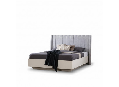 Duebelbett Schlofzëmmer Garnitur Bett Holz Set 3tlg Wäiss Nuetsdëscher