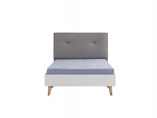 Kannerzëmmer Garnitur Kannerbett Jugendbett Bett Set 4-tlg Wäiss Holz