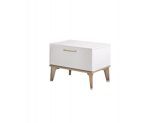 Kannerzëmmer Garnitur Kannerbett Jugendbett Bett Set 4-Deeler Wäiss Holz