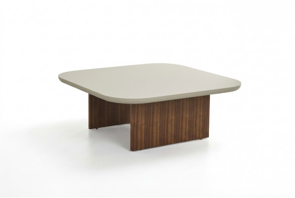 Canapé-Table Bësch-Table Wunnzëmmer Dësch Gro Holz Design Miwwelen