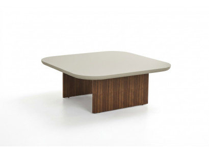 Canapé-Table Bësch-Table Wunnzëmmer Dësch Gro Holz Design Miwwelen