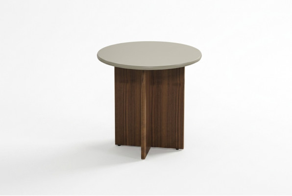 Dësch Niewendësch Couchdësch Wunnzëmmer Grouw Holz Design Miwwelen