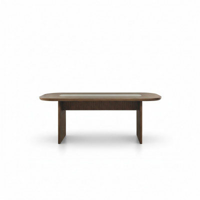 Iesszëmmerdësch Iessdësch Dësch Iessplaz Holz Braun Iesszëmmer 208 cm