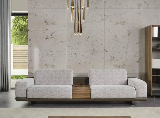 Garnitur Véiersëtzer Sofagarnitur Fotell Stoff Stoffsofa Modern Sofa