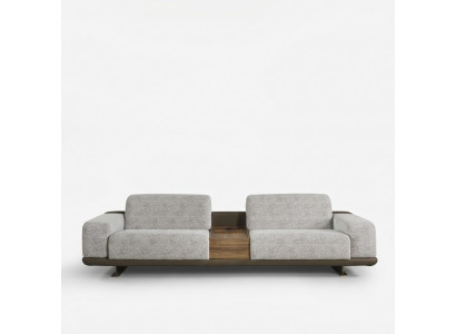 Viersëtz Sofa Couch 4 Sëtz Gro Stoff Modern Stoffsofa Polstersofa