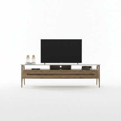 RTV Lowboard TV Ständer Wunnwand Sideboard Schaf Holz Branzt Stilvoll
