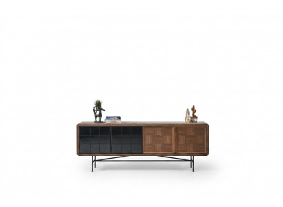 Dëschzëmmer Anrichte Sideboard Kommode Holz Braun Schaf Kommoden