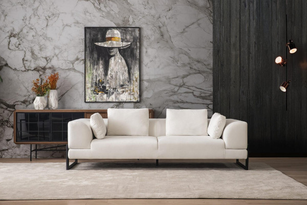Sofagarnitur Komplett Polstersofa Canapégruppe Gro Stoff Stoffsofa