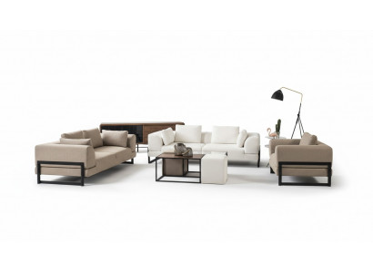 Sofagarnitur Komplett Polstersofa Canapégruppe Gro Stoff Stoffsofa