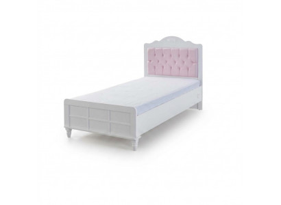 Kandebett, Bett, Kannerzëmmer, Kannerzëmmermiwwelen, Rosa, Holz, Chesterfield