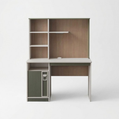 Schreifdësch Regal Computerdësch Holz Gri Kinderzëmmer Dësch Kanner