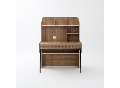 Schreifdësch Bürosdësch Computerdësch Brong Bürosmiwwelen Holz Dësch Regaler
