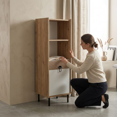 Bicherregal Schaf Büro Regal Holz Holzschaf Braun Kannerzëmmer