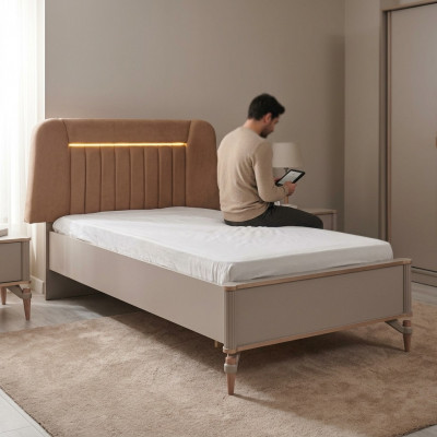 Kannerzëmmermiwwel Kannerbett Bettgestell Bett Kannerzëmmer Wäiss Holz