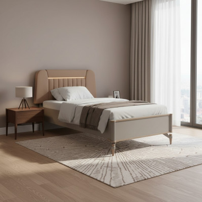 Kannerzëmmermiwwel Kannerbett Bettgestell Bett Kannerzëmmer Wäiss Holz