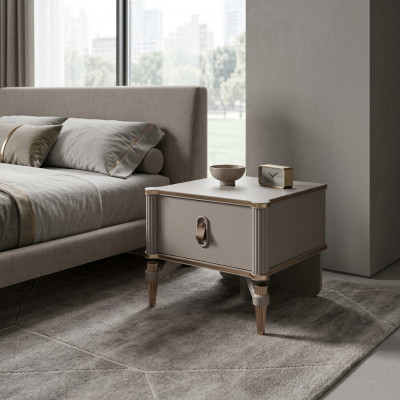 Design Nuetsdësch Nuetskonsolen Konsolen Holz Modern Beige Meedchen