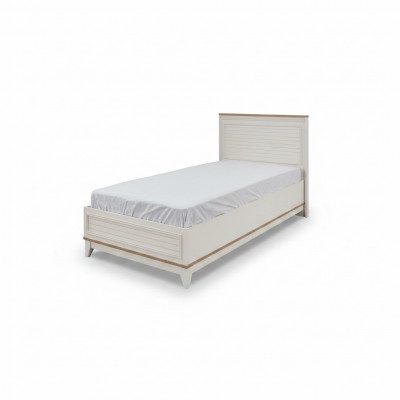 Kannerbett Bettrahmen Bett Kannerzëmmer Bettgesteller Wäiss Modern 100cm