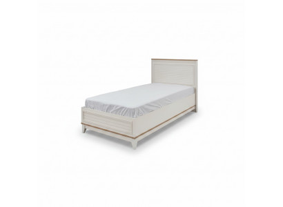 Kannerbett Bettrahmen Bett Kannerzëmmer Bettgesteller Wäiss Modern 100cm