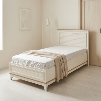 Kannermebel Bett Kannerbett Bettrahmen Kannerschlofkummer Wäiss Modern 120cm