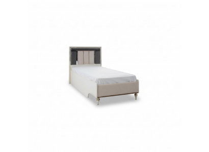 Luxus Kannerschlofkummer Bettkader Bett Kannerzëmmer Bettgestellen Beige Stoff
