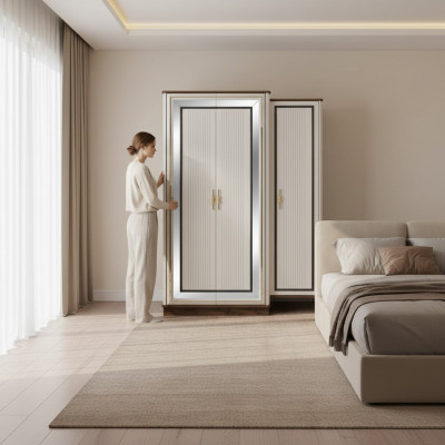 Kleederschaf Kannerschaf Holzschaf Schaf Holz Beige Modern