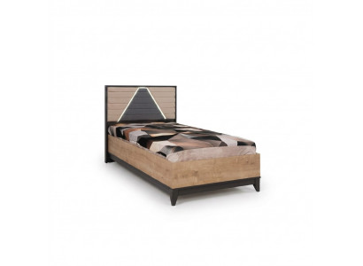 Kannerbett Bettrahmen Bett Kannerzëmmer Bettgesteller Braun Holz Better