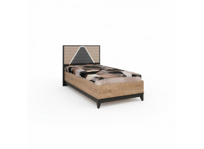 Bett 120 cm Kannerbett Bettgestell Kannerzëmmer Brong Holz Better Nei
