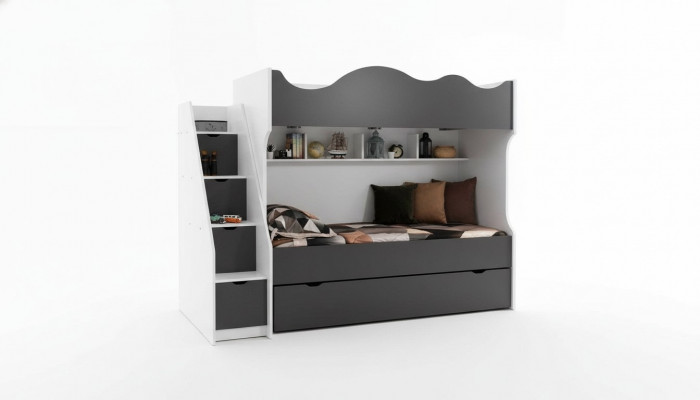 Stockbett Bett Kannerbett Kannermebel Grom Garnitur Modern Kanner