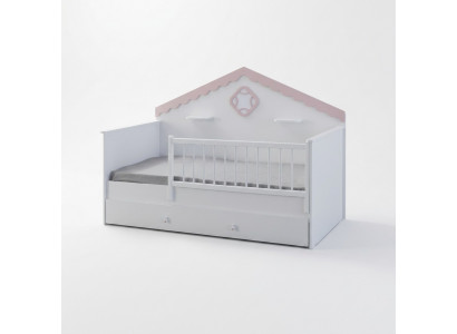 Kannerlafstall Bettercher Kannerbettercher Crèche Wäiss Holz Bett Modern