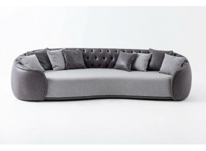Viersëtzer Chesterfield Sofa 4 Sëtzer Gro Stoffsofa Stoff Polstersofa