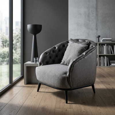 Design Fotell Einsitzer 1 Seetzung Stoffsessel Gro Design Chesterfield