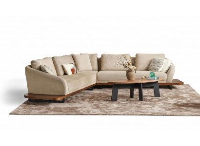 Polstersofa Ecksofa L Form Sofa Wunnlandschaft Sofas Beige Modern
