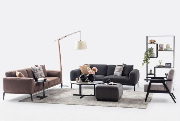 Canapé-Set Drësëtzeger Fauteuil Canapé Stoff 4stéck Stoffcanapé Méifaarweg 3+3+1+1