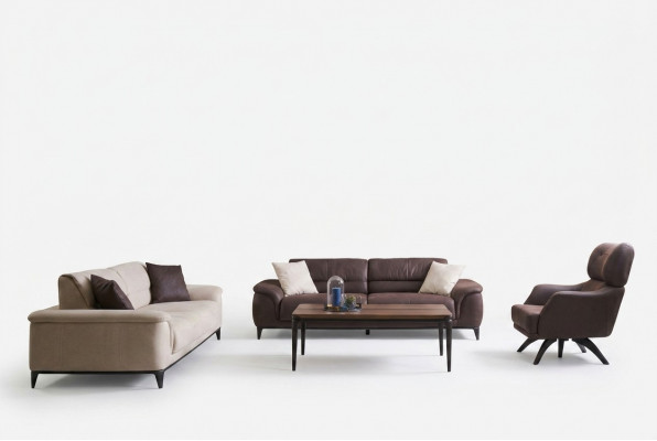 Canapé-Set Fotel Stoffcanapé-Set 4-Deeler Polstercanéen