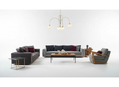 Komplett Couchsëtzer Stoffcouch Polstercouchen Gro Set 3 Deeler Neu