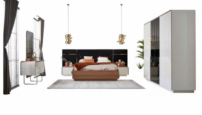 Schlofkummer Luxus Duebelbett Bettrahmen Holz Set 6tlg Blo Design