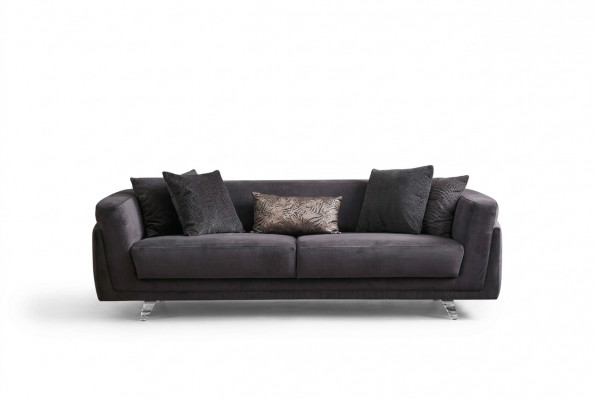 Dräisëtzer Canapé Sofa 3 Sëtz Plazen Gro Stoffer Stoffsofa Polstersofa Design