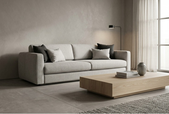 Couch Polstersofa Drësëtzer Sofa 3 Plazern Gro Stoff Stoffsofa Design