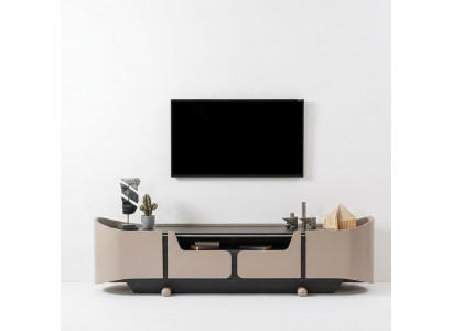 RTV Lowboard TV-Ständer Wunnzëmmer Holz Beige Säitendësch Dësch Modern.
