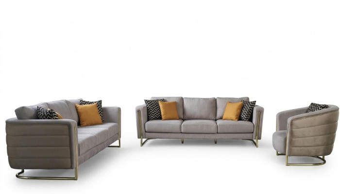 Couchgarnitur Stoffsofa Sofagarnitur Polstersofa Gro Modern Set 3tlg