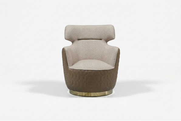 Ohrsessel Still Stoft Sëtz Eensëtzer Beige Clubsessel Modern