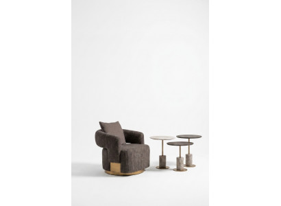 Komplett Wunnzëmmer Still Bäizanteler 4tlg Stoff Gro Holz Modern