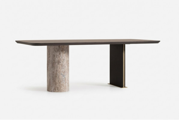 Iessdësch Iesszëmmerdësch Dësch Iesszëmmer Holz Braun 220 cm Modern