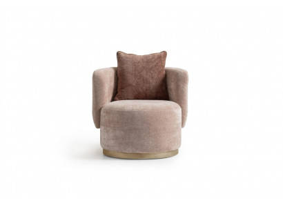 Sëtz Relaxsëtz Modern Beige Polster Stoff Sëtz Einsitzer Design